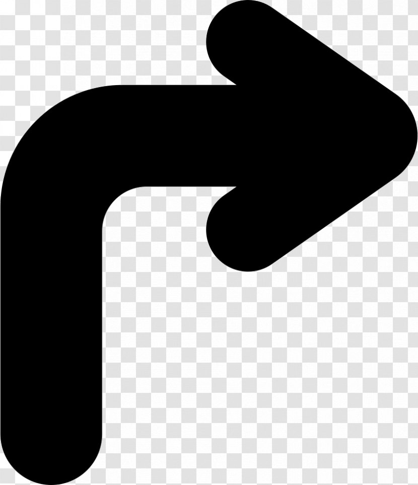 Arrow - Black And White - Logo Transparent PNG