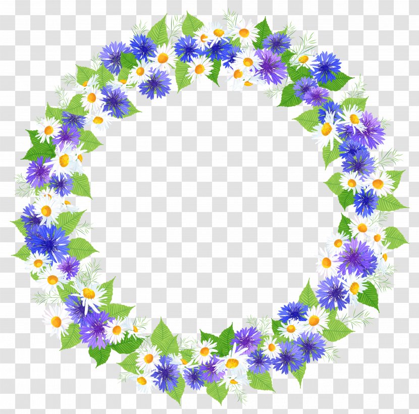 Floral Design Clip Art - Garland - Vector Round Transparent PNG