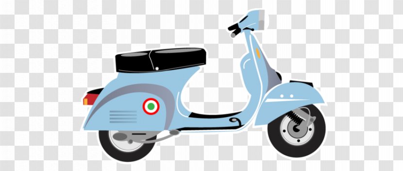 Scooter Vespa GTS Motorcycle Clip Art - Wheel Transparent PNG