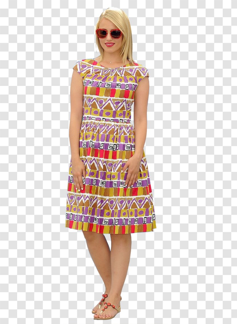 Shoulder Sleeve Magenta Dress - Day - Dianna Agron Transparent PNG