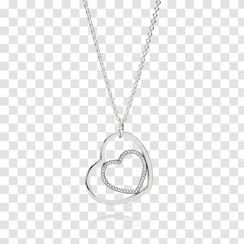 Pandora Cubic Zirconia Charms & Pendants Necklace Earring - Silver - Pendant Transparent PNG