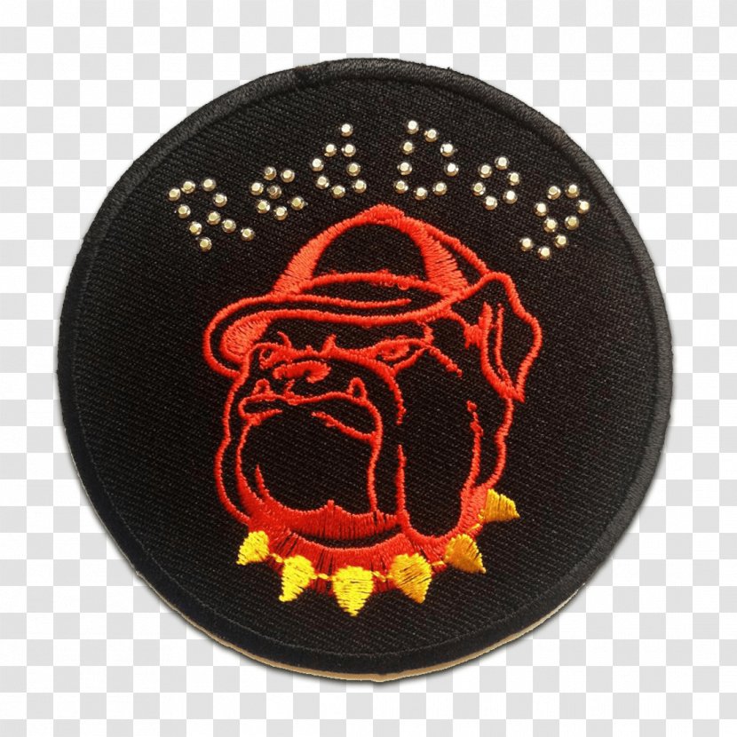 Bulldog Embroidered Patch Anger - Angry Transparent PNG