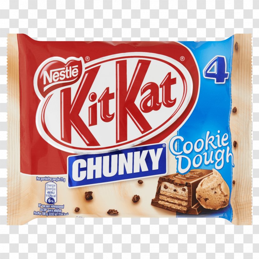 Chocolate Bar Kit Kat Chunky White, 5er Packung KitKat Cookie Dough Van Albert Heijn Product - Confectionery - Press Transparent PNG