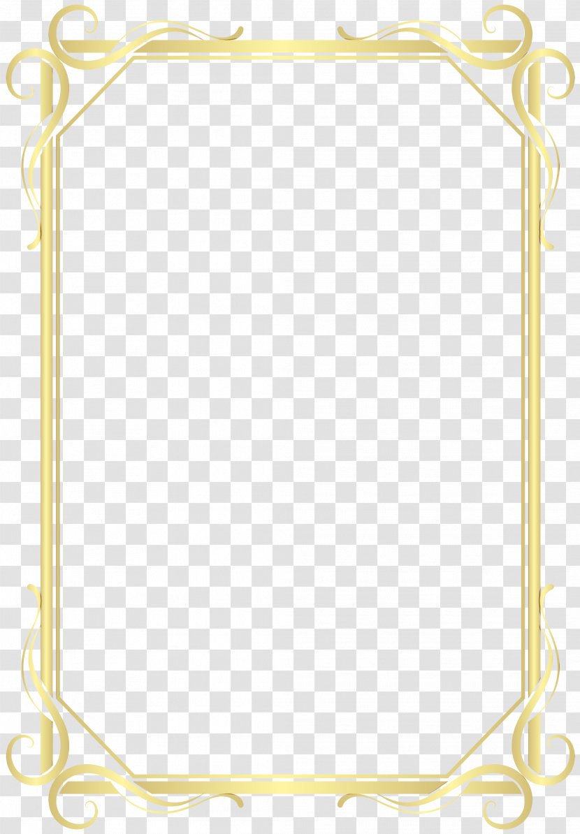 Frame Gold - Picture - Rectangle Transparent PNG