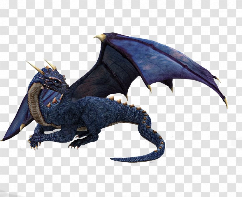 Blue Dragon Wyvern Maleficent - Drawing Transparent PNG