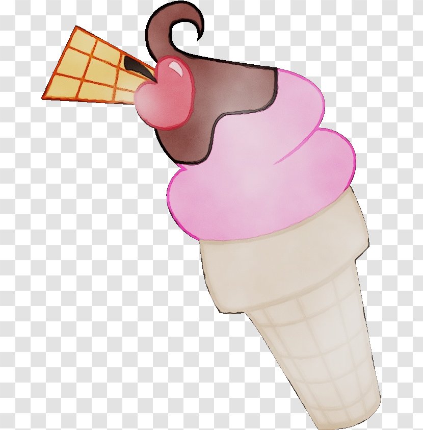Ice Cream Cone Background - Food Chocolate Transparent PNG