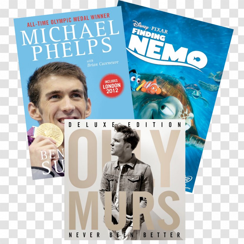 Olly Murs Never Been Better Finding Nemo Poster - Michael Phelps Transparent PNG