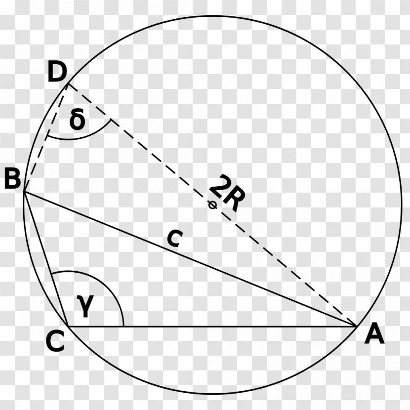 Law Of Sines Aire D'un Triangle Circle - Flower - Angle Transparent PNG