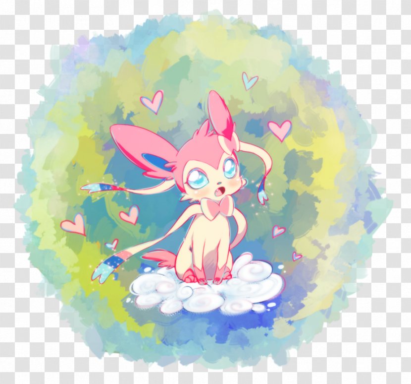 Pokémon X And Y Sylveon Pikachu Desktop Wallpaper - Cartoon Transparent PNG