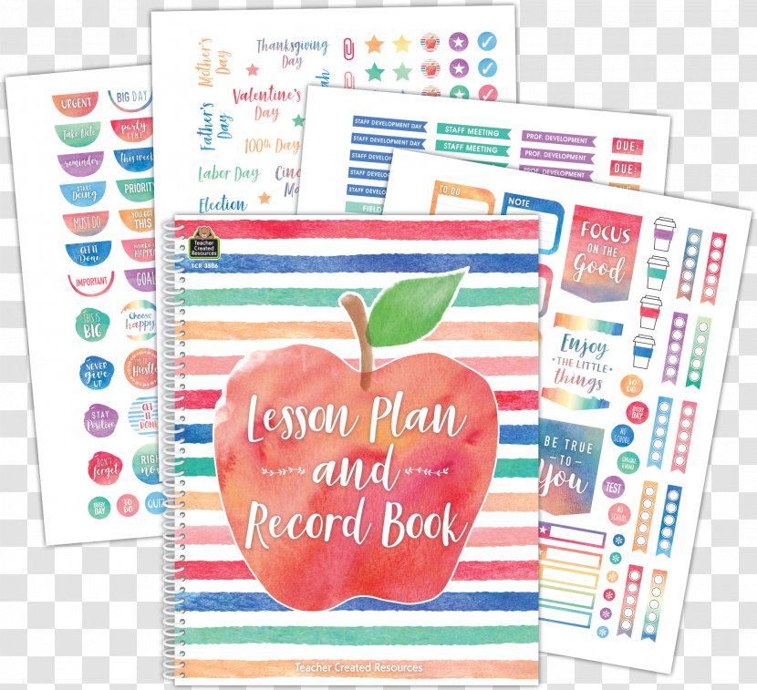 Watercolor Painting Lesson Plan And Record Book Pastel - Classroom - Books Transparent PNG