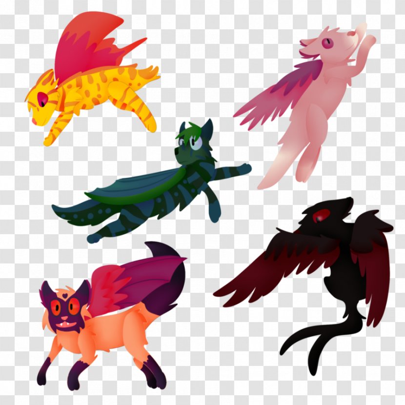 Legendary Creature Clip Art - Flying Cat Transparent PNG