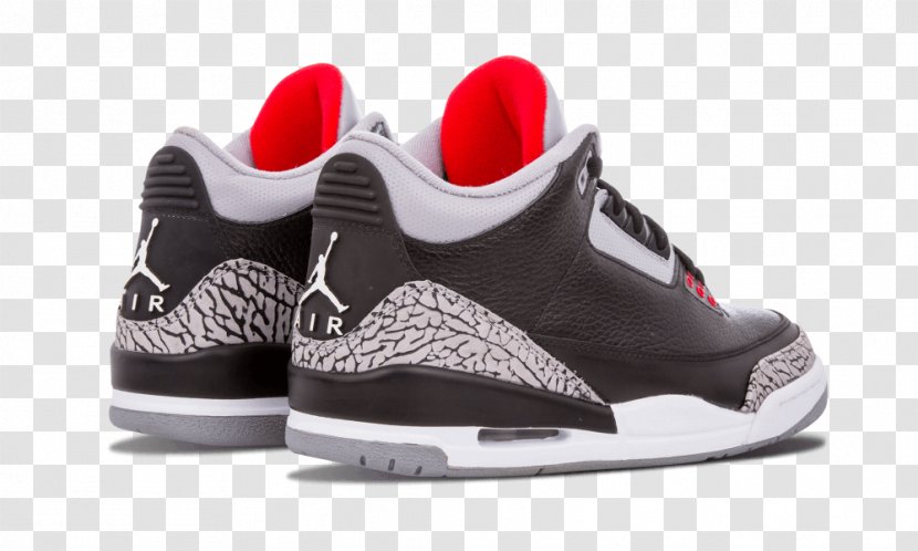 Shoe Sneakers Black Air Jordan Cement - White Portland Transparent PNG
