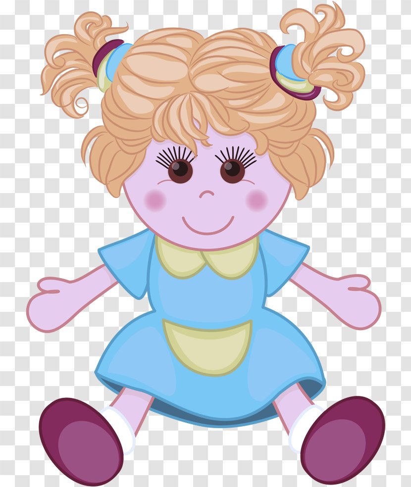 Cartoon Clip Art Toy Play Toddler - Doll Child Transparent PNG