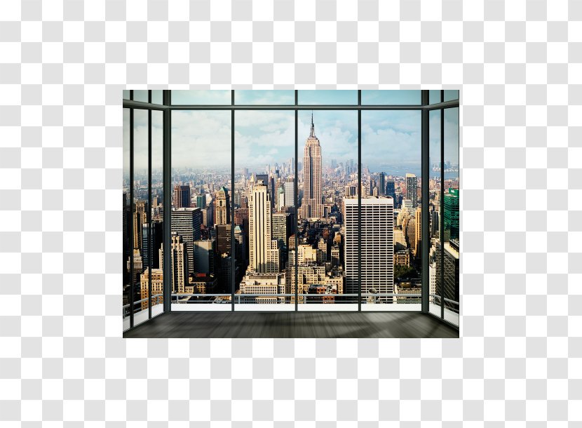 New York City Wall Decal Skyline Mural Wallpaper - Room - House Transparent PNG