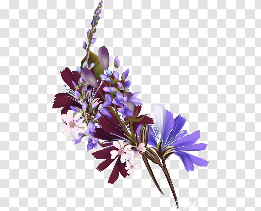 Cut Flowers Floral Design Clip Art - Violet - Nice Transparent PNG