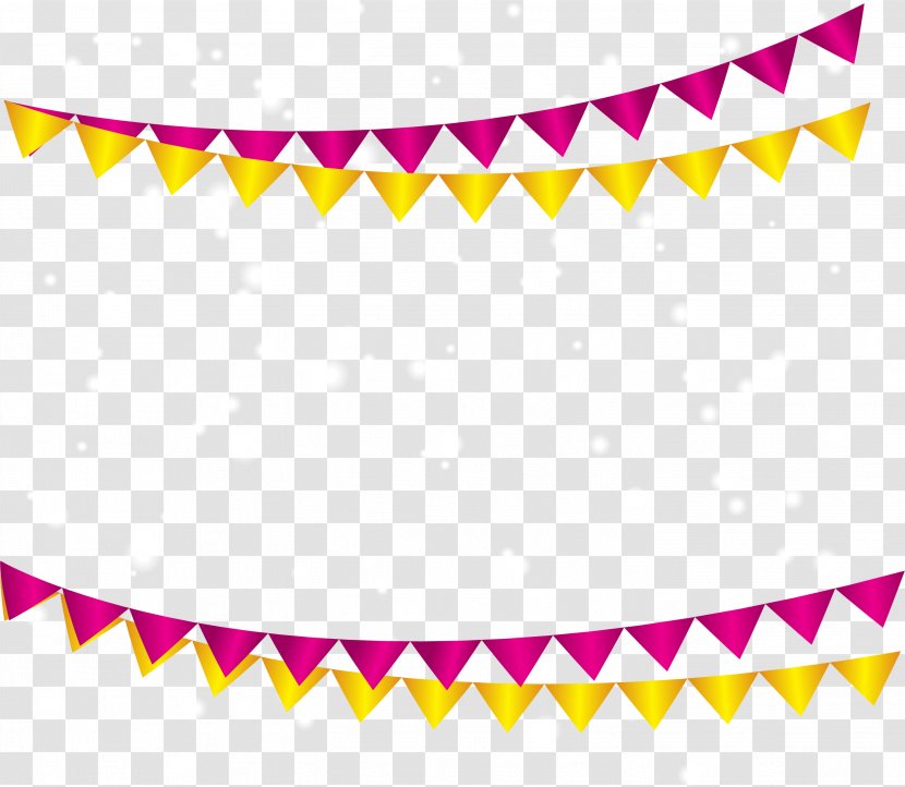 Birthday Greeting Card Balloon Illustration - Happy To You - Exquisite Triangular Flag Transparent PNG