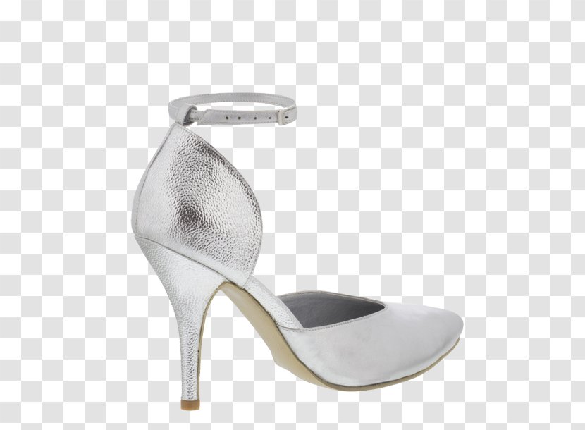 Footwear Shoe Sandal - White - Silver Plate Transparent PNG