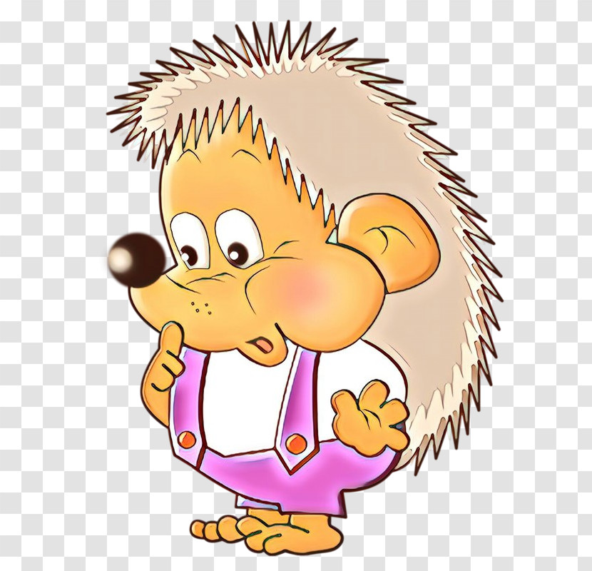 Cartoon Hedgehog Porcupine Erinaceidae Sticker Transparent PNG