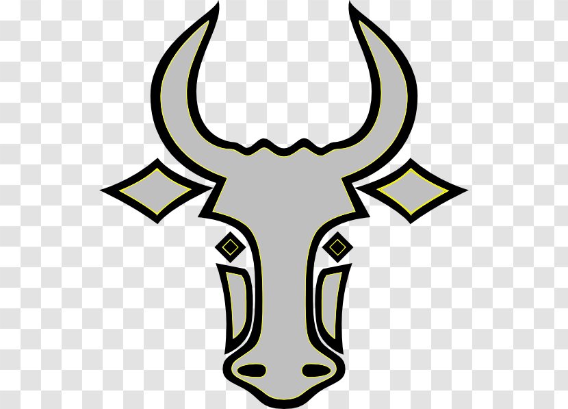 Texas Longhorn Goat English Clip Art - Black And White Transparent PNG