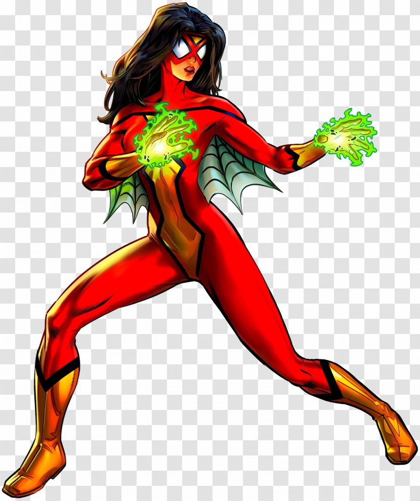 Spider-Woman (Jessica Drew) Spider-Man Anya Corazon Marvel: Avengers Alliance - Superhero - Spider Woman Transparent PNG
