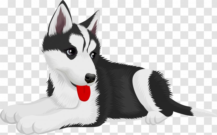 Siberian Husky Pet Cat Clip Art - Cute Transparent PNG