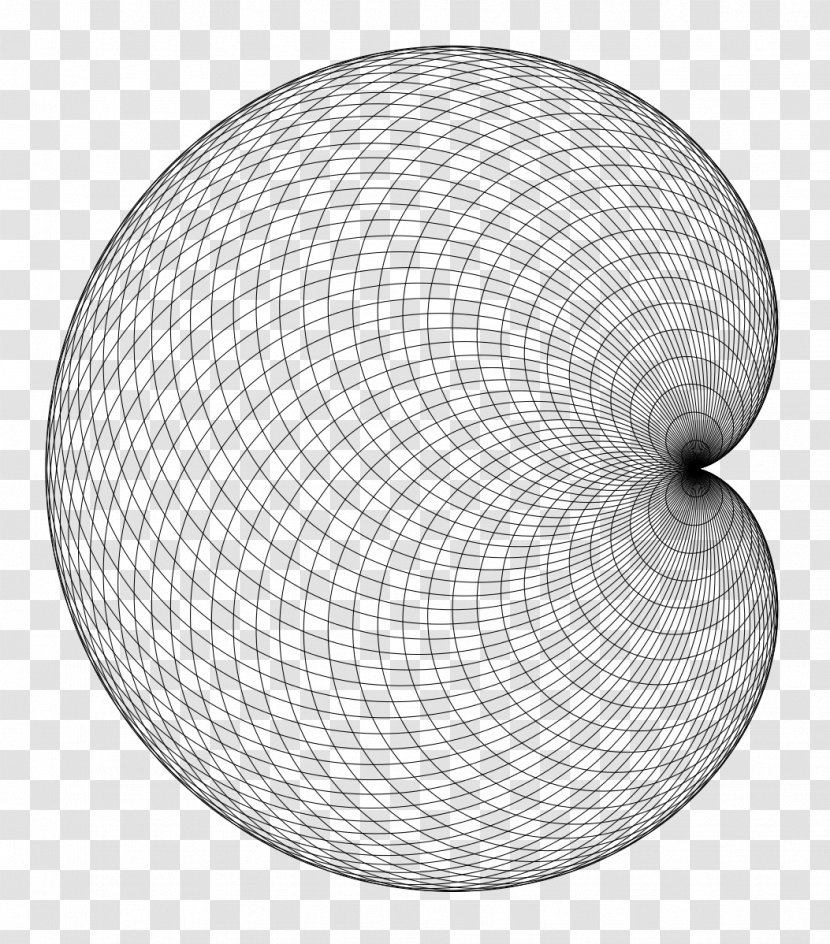 Circle Cardioid Spirograph Ball - Mathematics Transparent PNG