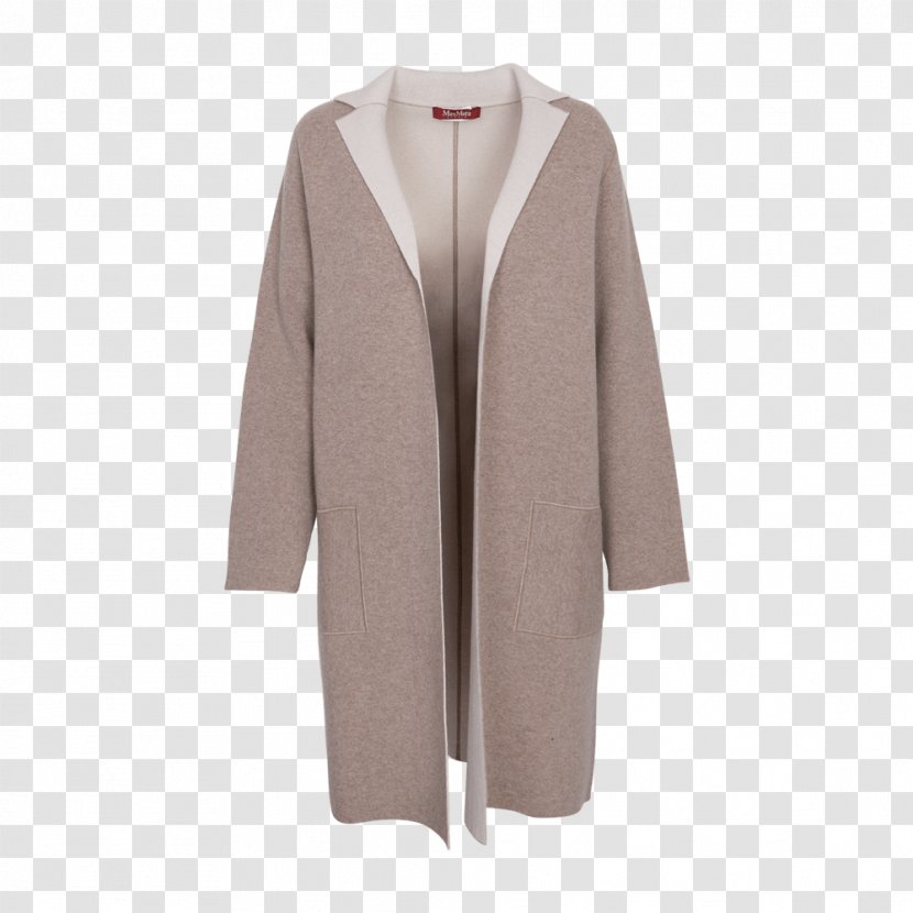 Coat Outerwear Sleeve - Beige Transparent PNG