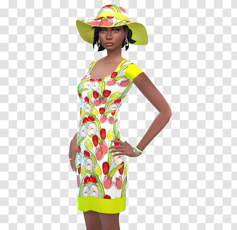 Hat Fashion Sleeve Costume Dress - Spring Dresses Transparent PNG