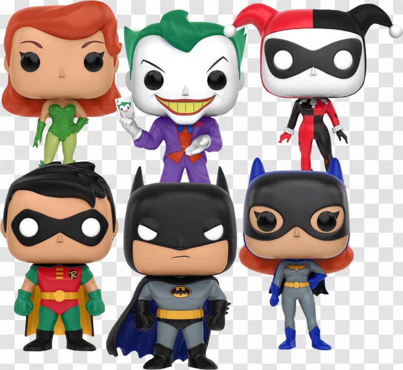 Batman Poison Ivy Harley Quinn Batgirl Funko - Superhero - Action Toy Figures Transparent PNG