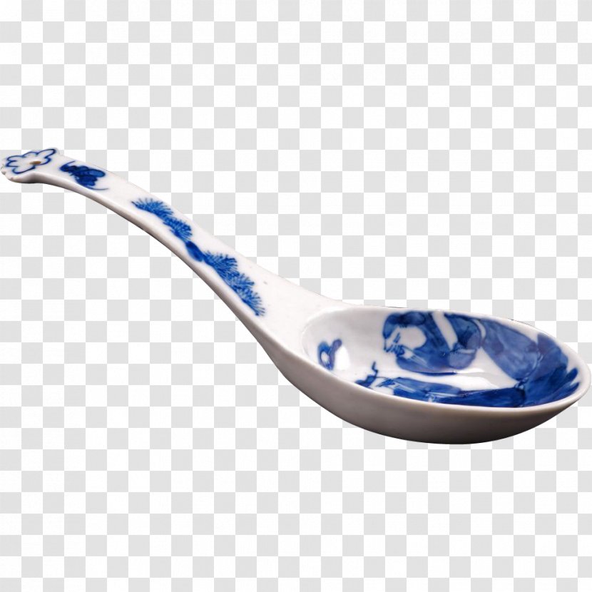Chinese Spoon Soup Ladle Tableware - Hand Painted Transparent PNG