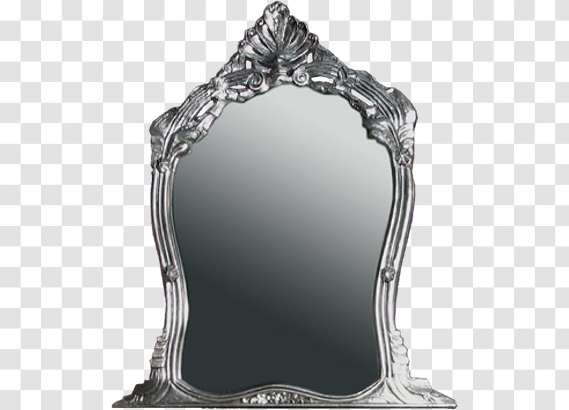 Silver Mirror Baroque Furniture Design Transparent PNG