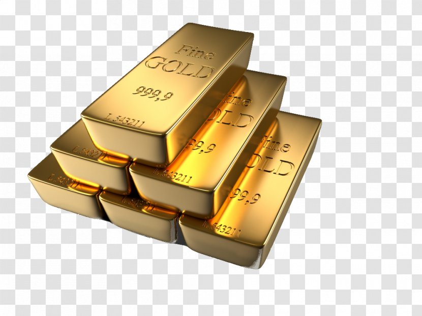 Gold Bar Bullion As An Investment Ingot - Metal Transparent PNG