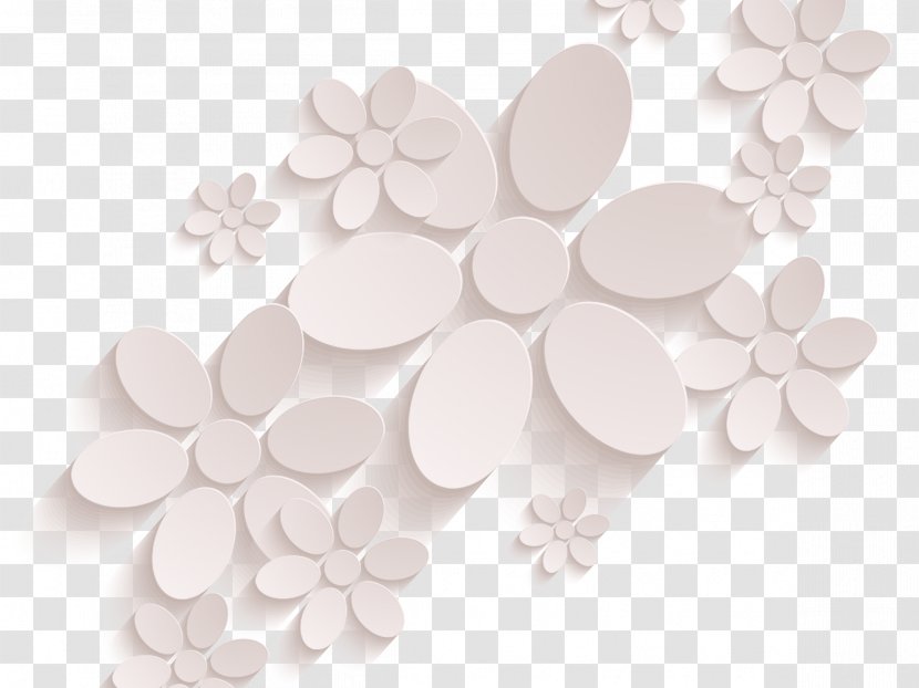Relief Euclidean Vector Flower Three-dimensional Space - Dimension - Dimensional Flowers Transparent PNG