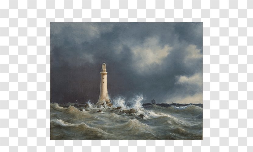 Eddystone Lighthouse Smeaton's Tower National Gallery Of Denmark Groninger Museum Painting Transparent PNG