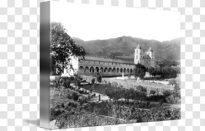 Mission Santa Barbara White Viaduct - Gardening Flyer Transparent PNG