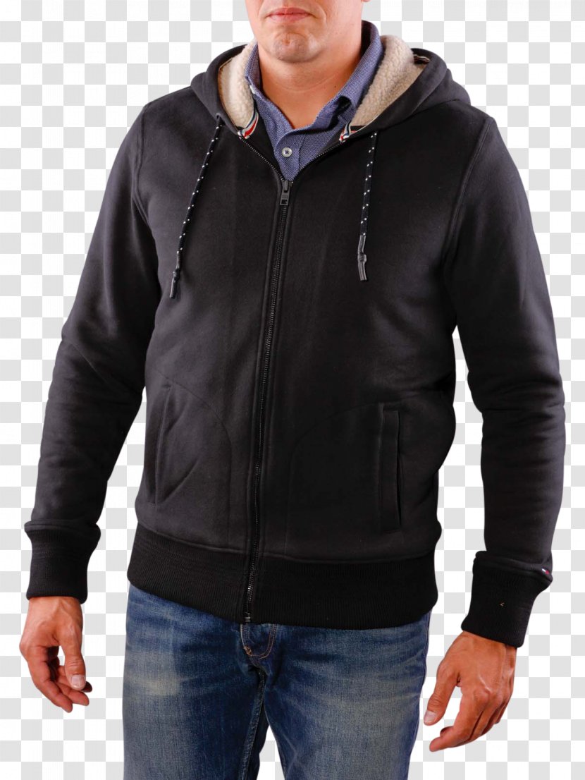 Leather Jacket Fleece Coat Gilets - Hoodie Transparent PNG