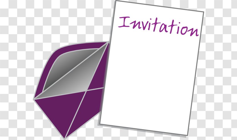 Wedding Invitation Clip Art - Purple - Cards Transparent PNG
