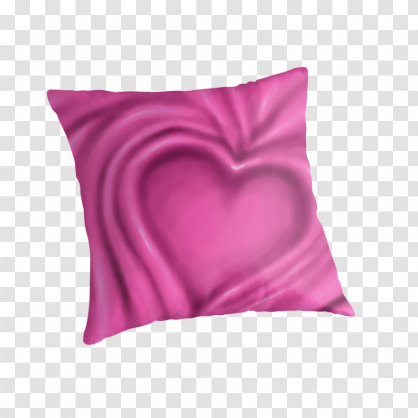 Cushion Throw Pillows Heart Pink M - Purple - Pillow Transparent PNG