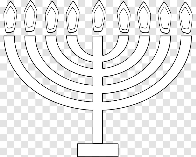 Menorah Hanukkah Clip Art - Flower - Candle Transparent PNG