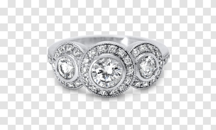 Wedding Ring Silver Jewellery Bling-bling - Bezel Setting Transparent PNG