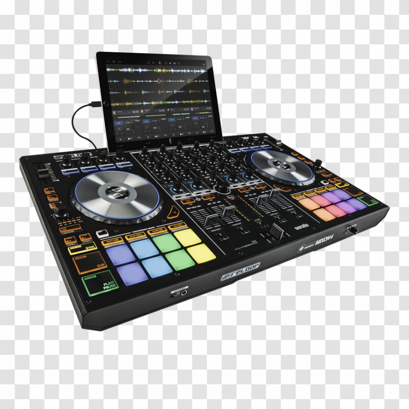 Djay Reloop Mixon-4 DJ Controller Disc Jockey Computer Software - Watercolor - Heart Transparent PNG