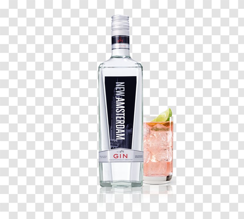 Gin And Tonic Liquor Vodka Jenever - Glass Bottle - Cocktail Night Transparent PNG
