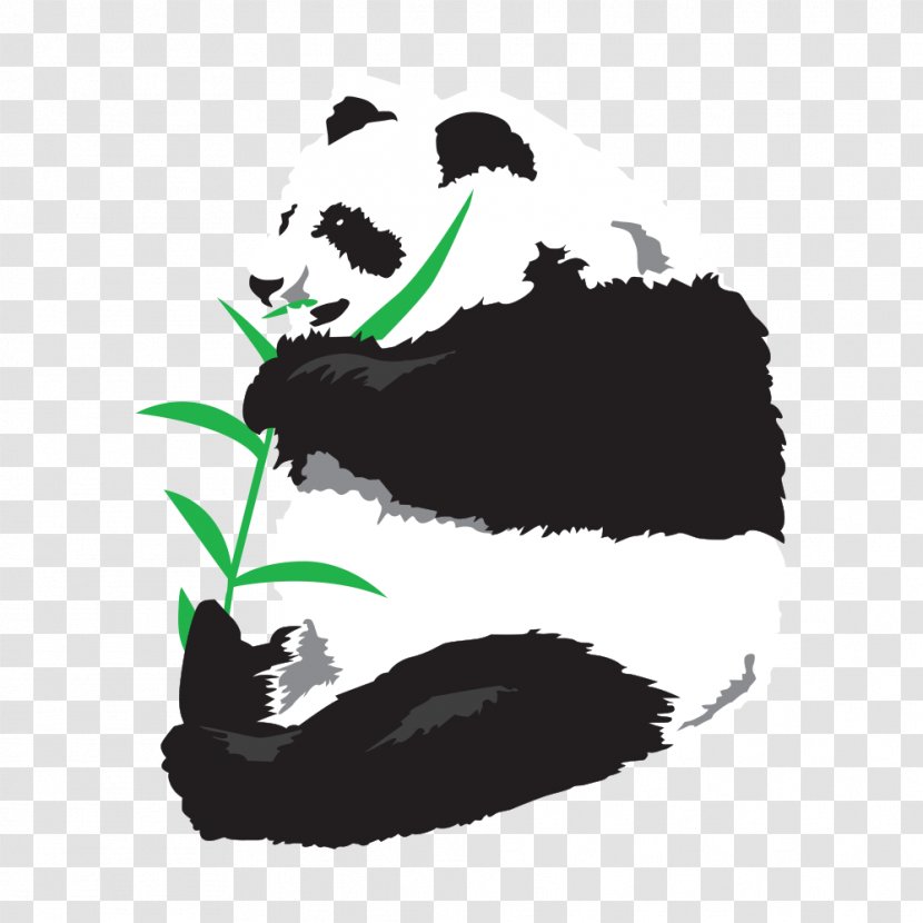 Sichuan Giant Panda Sanctuaries Bamboo Red - Cartoon Transparent PNG