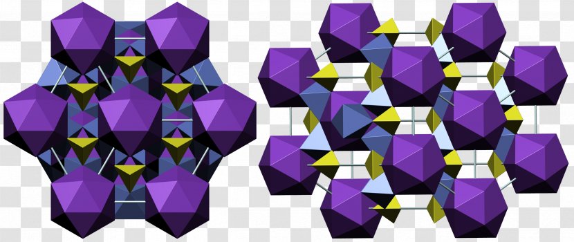 Jarosite Alunite Crystal Structure - Silhouette Transparent PNG