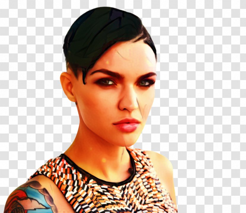 Ruby Rose Orange Is The New Black Stella Carlin Actor Celebrity - Musician - Chin Transparent PNG