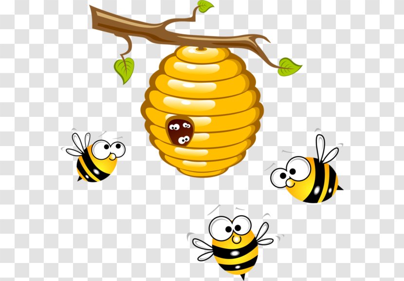 Beehive Honey Bee Clip Art - Honeycomb - Hive Clipart Transparent PNG