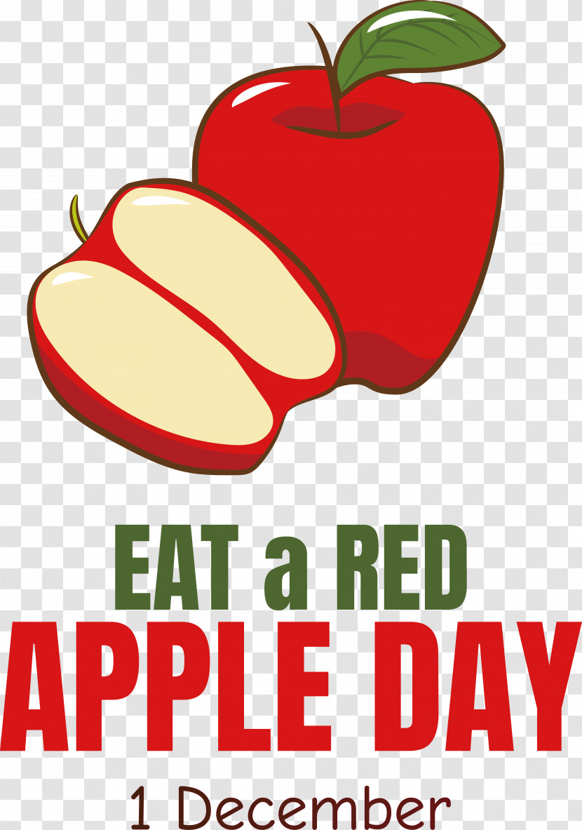 Eat A Red Apple Day Red Apple Fruit Transparent PNG