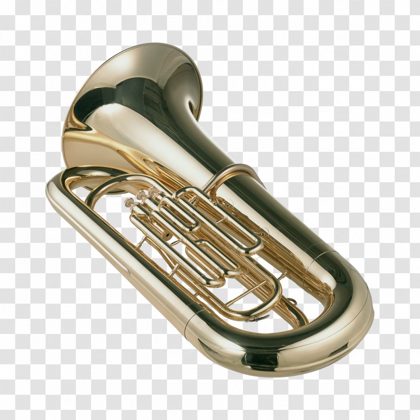 Tuba Musical Instrument Trombone Trumpet - Cartoon - Metal Instruments Transparent PNG