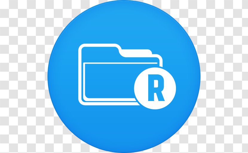Blue Computer Icon Area Text - File Manager - Root Explorer Transparent PNG