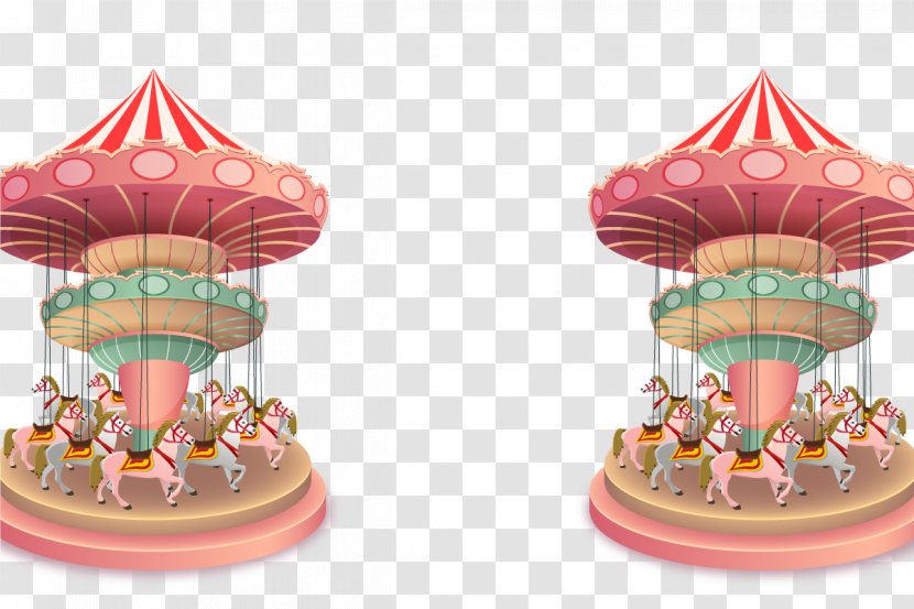 Tivoli Gardens Carousel Amusement Park - Vector Transparent PNG